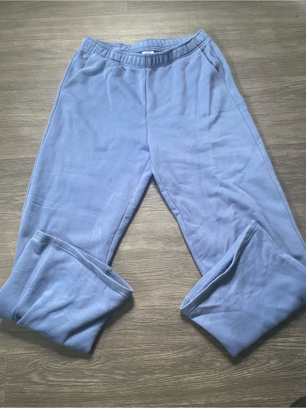 Ardenes Light blue madesoft fleece wide leg sweatpants.